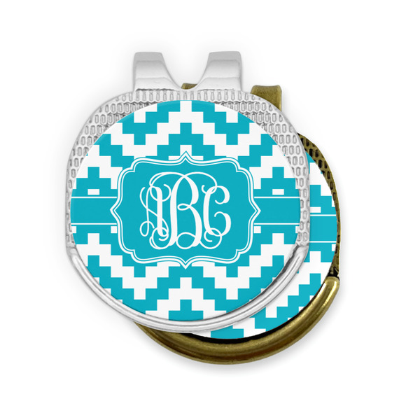Pixelated Chevron Golf Ball Marker Hat Clip - PARENT/MAIN