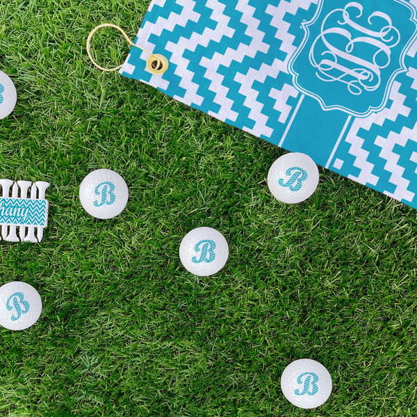 Pixelated Chevron Golf Balls - Generic - Set of 12 - LIFESTYLE