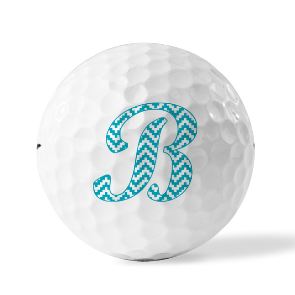 Pixelated Chevron Golf Balls - Titleist - Set of 3 - FRONT