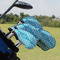 Pixelated Chevron Golf Club Cover - Set of 9 - On Clubs