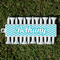 Pixelated Chevron Golf Tees & Ball Markers Set - Front