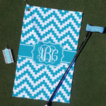 Pixelated Chevron Golf Towel Gift Set (Personalized)