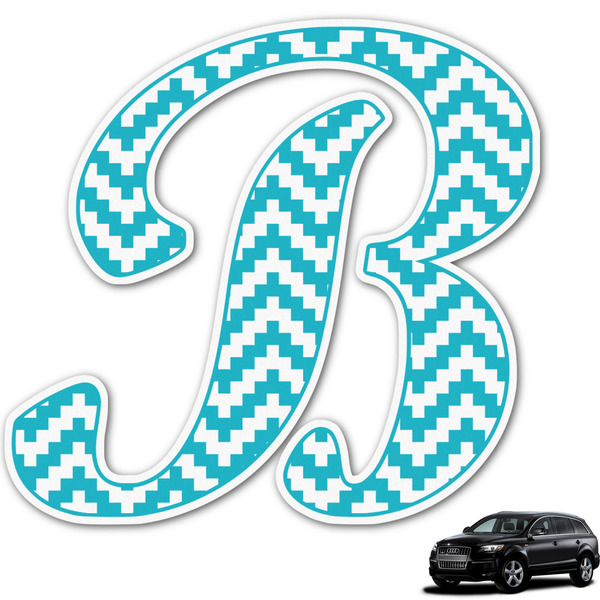 Custom Pixelated Chevron Graphic Car Decal (Personalized)