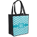 Pixelated Chevron Grocery Bag (Personalized)