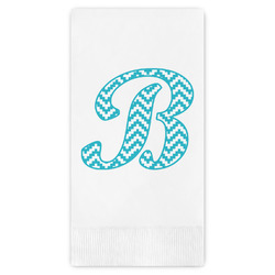 Pixelated Chevron Guest Napkins - Full Color - Embossed Edge (Personalized)