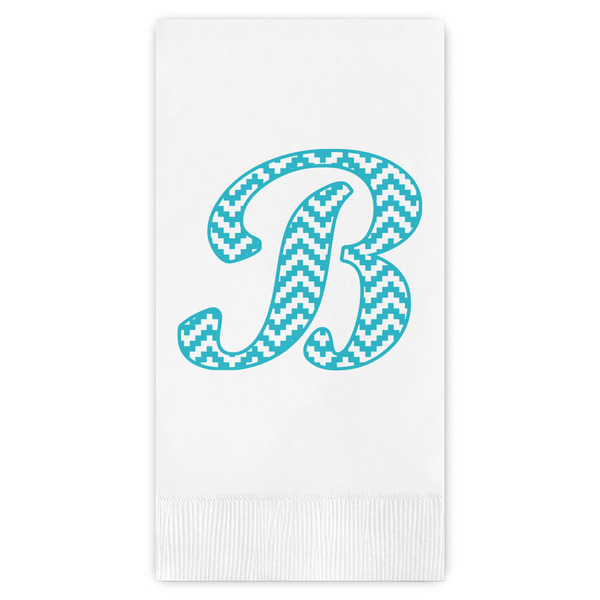 Custom Pixelated Chevron Guest Towels - Full Color (Personalized)