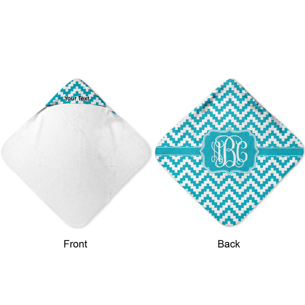 Pixelated Chevron Hooded Baby Towel- Approval