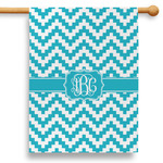 Pixelated Chevron 28" House Flag (Personalized)