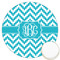 Pixelated Chevron Printed Cookie Topper - 3.25" (Personalized)