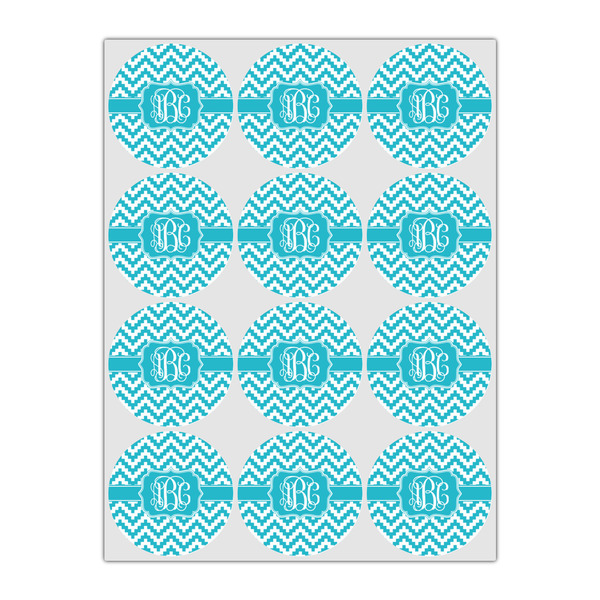 Pixelated Chevron Icing Circle - Small - Set of 12