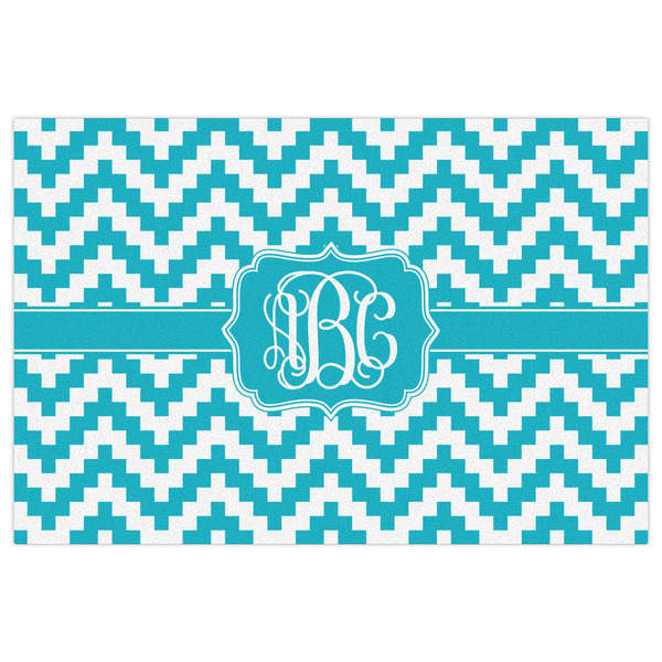 Pixelated Chevron Indoor / Outdoor Rug - 2'x3' - Front Flat