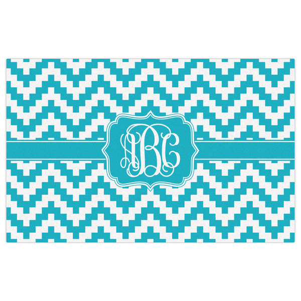 Pixelated Chevron Indoor / Outdoor Rug - 5'x8' - Front Flat