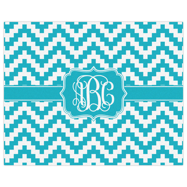 Pixelated Chevron Indoor / Outdoor Rug - 8'x10' - Front Flat