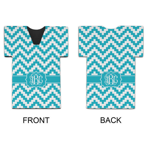 Pixelated Chevron Jersey Bottle Cooler - APPROVAL