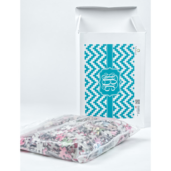 Pixelated Chevron Jigsaw Puzzle 1014 Piece - Box