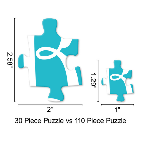 Pixelated Chevron Jigsaw Puzzle - Piece Comparison