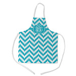 Pixelated Chevron Kid's Apron - Medium (Personalized)