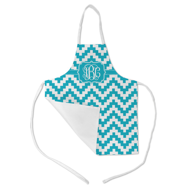 Pixelated Chevron Kid's Aprons - Medium - Main (med/lrg)