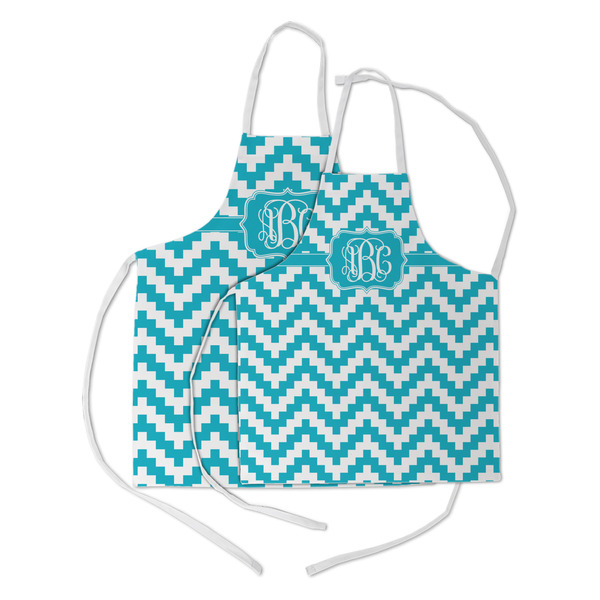 Pixelated Chevron Kid's Aprons - Parent - Main