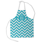 Pixelated Chevron Kid's Apron - Small (Personalized)