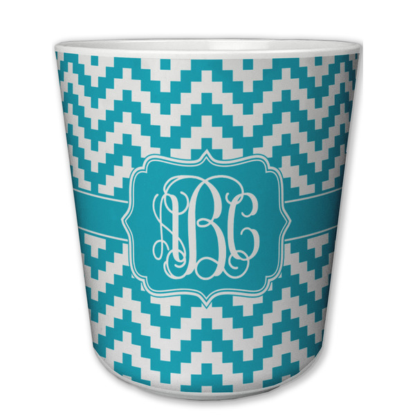 Custom Pixelated Chevron Plastic Tumbler 6oz (Personalized)