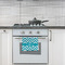 Pixelated Chevron Kitchen Towel - Poly Cotton - Lifestyle