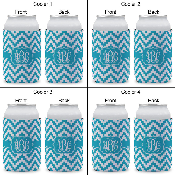 Pixelated Chevron Can Sleeve (Approval)