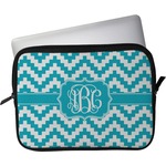 Pixelated Chevron Laptop Sleeve / Case - 13" (Personalized)