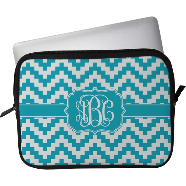 Custom Pixelated Chevron Laptop Sleeve / Case - 13" (Personalized)