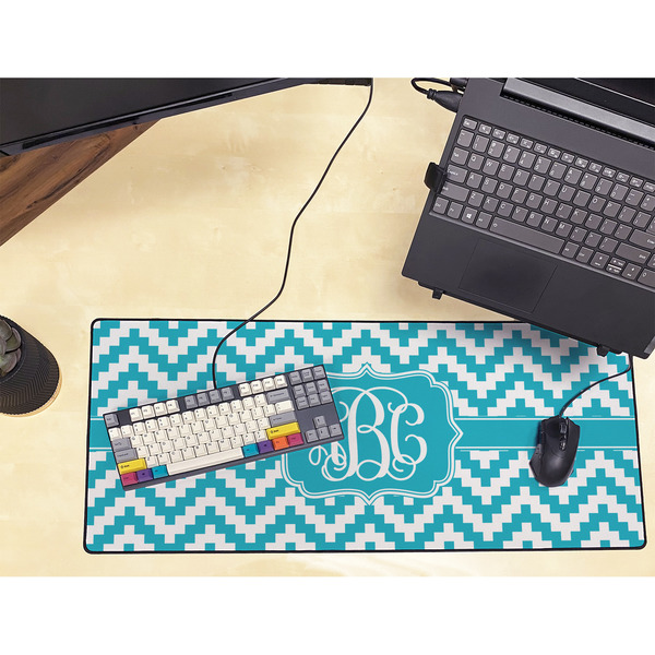 Pixelated Chevron Large Gaming Mats - LIFESTYLE