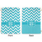 Pixelated Chevron Large Laundry Bag - Front & Back View