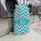 Pixelated Chevron Large Laundry Bag - In Context