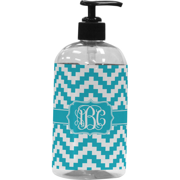 Custom Pixelated Chevron Plastic Soap / Lotion Dispenser (Personalized)