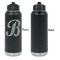 Pixelated Chevron Laser Engraved Water Bottles - Front Engraving - Front & Back View