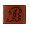 Pixelated Chevron Leatherette Bifold Wallet - Single Sided (Personalized)