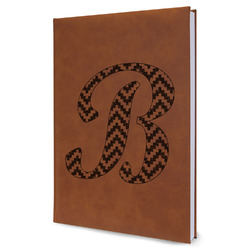 Pixelated Chevron Leather Sketchbook - Large - Single Sided (Personalized)