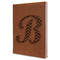 Pixelated Chevron Leatherette Journal - Large - Single Sided - Angle View