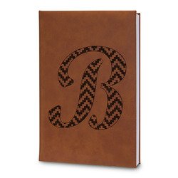 Pixelated Chevron Leatherette Journal - Large - Double Sided (Personalized)