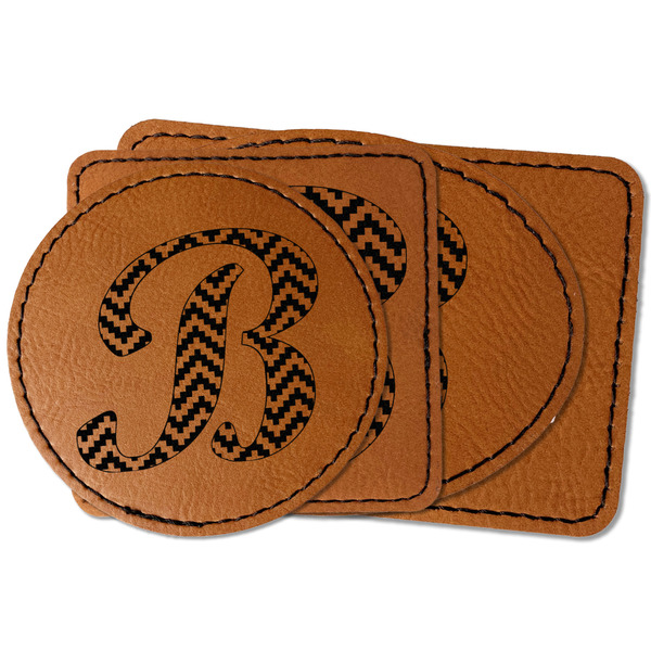 Custom Pixelated Chevron Faux Leather Iron On Patch (Personalized)