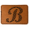 Pixelated Chevron Leatherette Patches - Rectangle