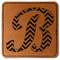 Pixelated Chevron Leatherette Patches - Square