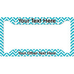 Pixelated Chevron License Plate Frame (Personalized)
