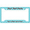 Pixelated Chevron License Plate Frame - Style A