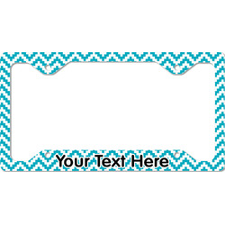 Pixelated Chevron License Plate Frame - Style C (Personalized)
