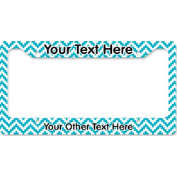 Pixelated Chevron License Plate Frame - Style B (Personalized)