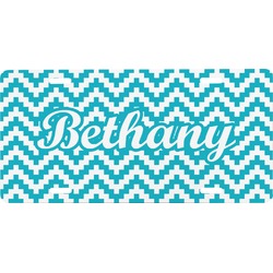 Pixelated Chevron Front License Plate (Personalized)
