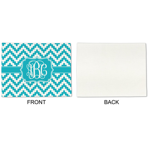 Pixelated Chevron Linen Placemat - APPROVAL Single (single sided)