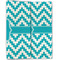 Pixelated Chevron Linen Placemat - Folded Half (double sided)