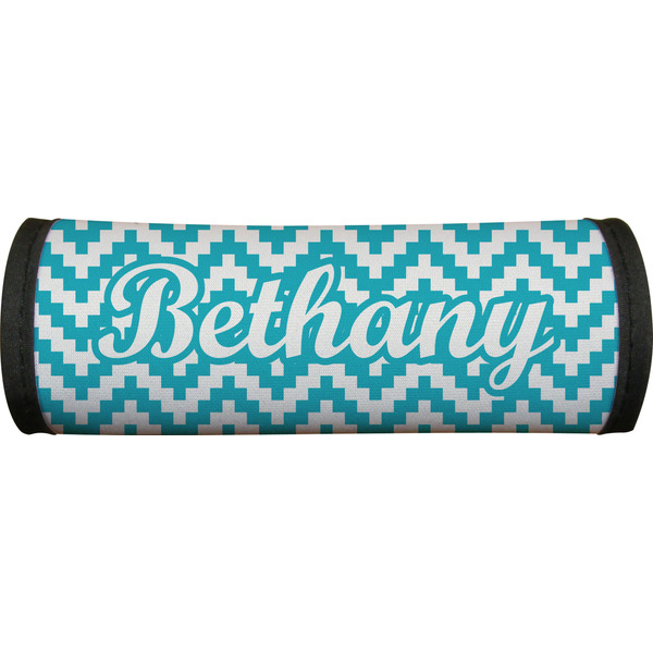 Pixelated Chevron Luggage Handle Wrap
