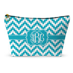 Pixelated Chevron Makeup Bag (Personalized)